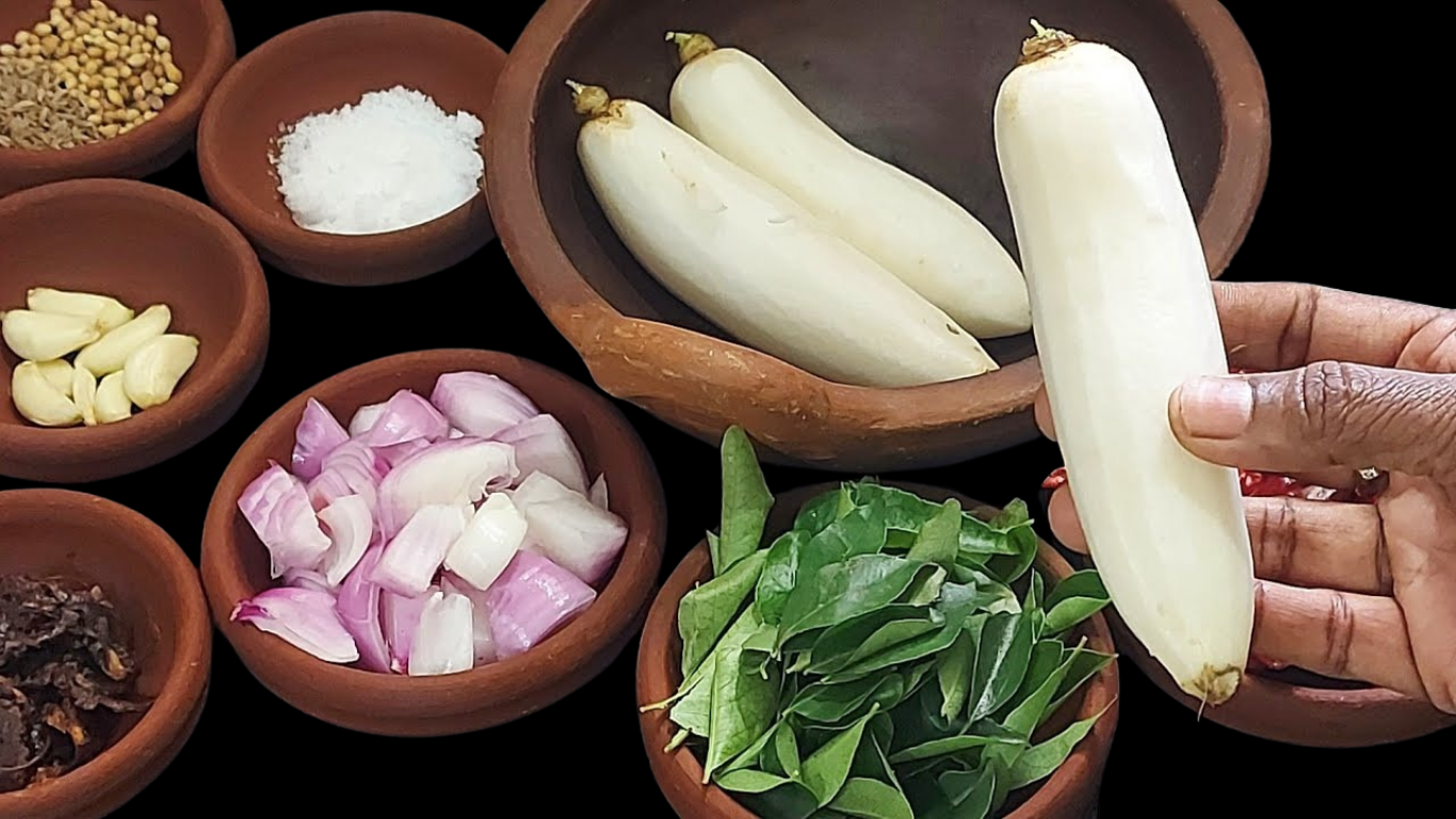 You are currently viewing Radish Chutney with Curry Leaves – A Spicy and Flavorful Mullangi Pachadi 🌿🔥🍛