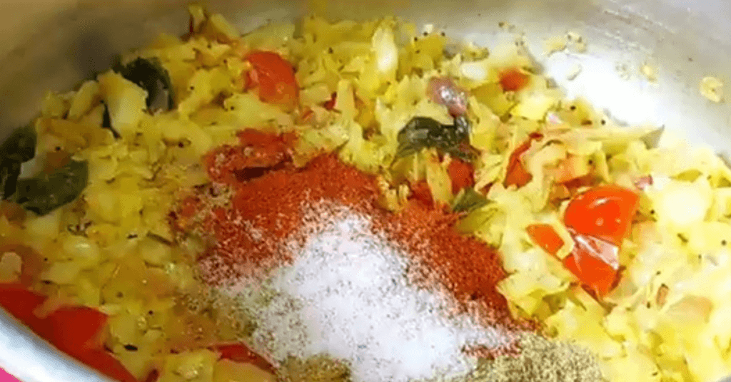 pressure cooker cabbage curry
