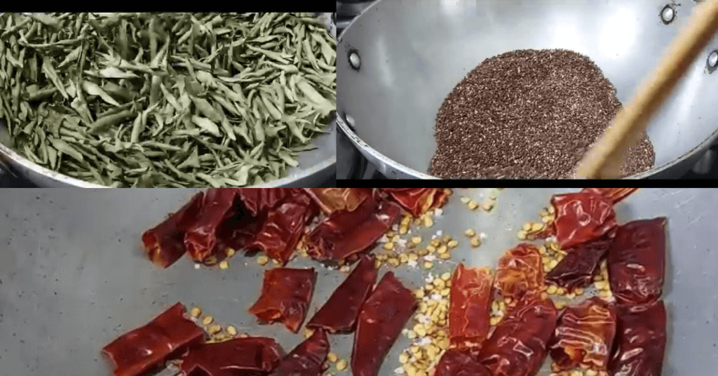 curry leaves and sesame powder recipe