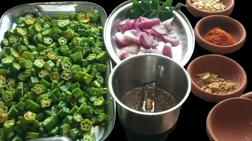 Powdery Okra Fry Recipe 